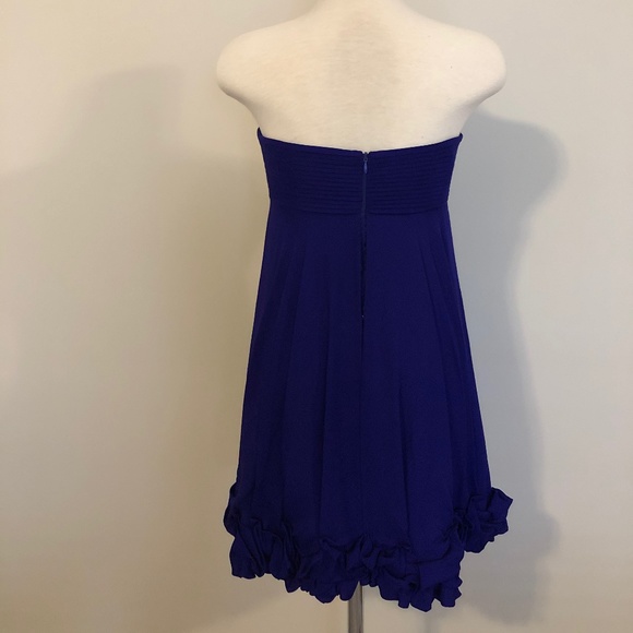 NWT Blue/Purple Silk BCBG Cocktail Dress - Picture 13 of 14